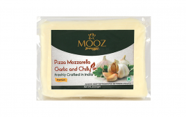 Mooz Pizza Mozzarella Garlic and Chilly  Pack  200 grams